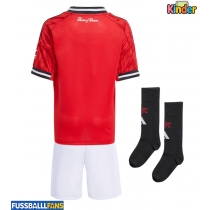 Manchester United Heimtrikotsatz Kinder 2025-26 Kurzarm (+ Kurze Hosen)